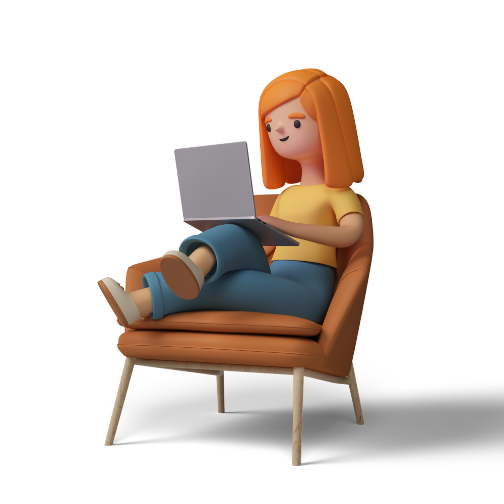Woman with a laptop